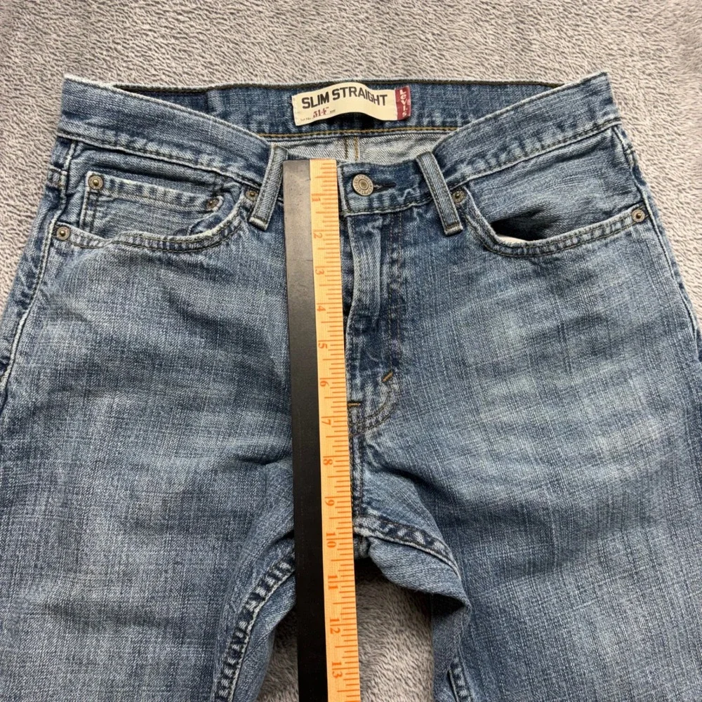 Levis 514 Slim Straight Jeans Men 32x32 Blue Good Zip Fly 100% Cotton